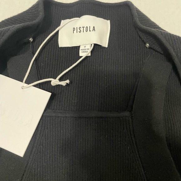 PISTOLA Jolene 2-Piece Knit Tank & Shrug Midnight Black - Picture 2 of 8